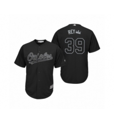 Men's Baltimore Orioles #39 Renato Nunez Rey Black 2019 Players Weekend Replica Jersey