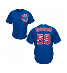 Men's Chicago Cubs #59 Kendall Graveman Replica Royal Blue Alternate Cool Base Baseball Jersey