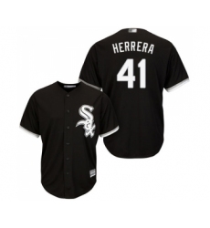 Youth Chicago White Sox #41 Kelvin Herrera Replica Black Alternate Home Cool Base Baseball Jersey