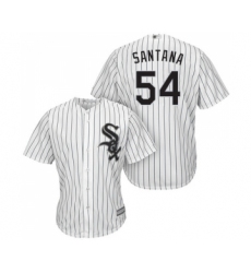 Youth Chicago White Sox #54 Ervin Santana Replica White Home Cool Base Baseball Jersey