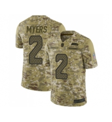 Men's Seattle Seahawks #2 Jason Myers Limited Camo 2018 Salute to Service Football Jersey