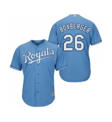 Youth Kansas City Royals #26 Brad Boxberger Replica Light Blue Alternate 1 Cool Base Baseball Jersey