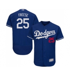 Men's Los Angeles Dodgers #25 David Freese Royal Blue Alternate Flex Base Authentic Collection Baseball Jersey
