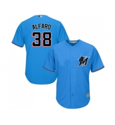 Youth Miami Marlins #38 Jorge Alfaro Replica Blue Alternate 1 Cool Base Baseball Jersey