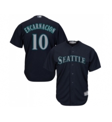 Youth Seattle Mariners #10 Edwin Encarnacion Replica Navy Blue Alternate 2 Cool Base Baseball Jersey
