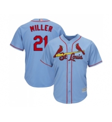 Youth St. Louis Cardinals #21 Andrew Miller Replica Light Blue Alternate Cool Base Baseball Jersey