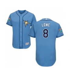 Men's Tampa Bay Rays #8 Brandon Lowe Columbia Alternate Flex Base Authentic Collection Baseball Jersey