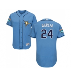 Men's Tampa Bay Rays #24 Avisail Garcia Columbia Alternate Flex Base Authentic Collection Baseball Jersey