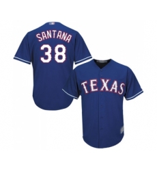 Youth Texas Rangers #38 Danny Santana Replica Royal Blue Alternate 2 Cool Base Baseball Jersey