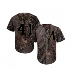 Youth Arizona Diamondbacks #41 Wilmer Flores Authentic Camo Realtree Collection Flex Base Baseball Jersey