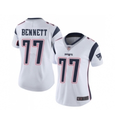 Women's New England Patriots #77 Michael Bennett White Vapor Untouchable Limited Player Football Jersey