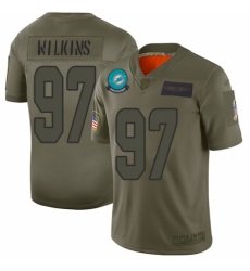 Men's Miami Dolphins #97 Christian Wilkins Limited Camo 2019 Salute to Service Football Jersey