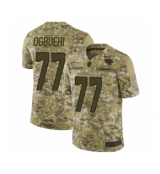 Men's Jacksonville Jaguars #77 Cedric Ogbuehi Limited Camo 2018 Salute to Service Football Jersey