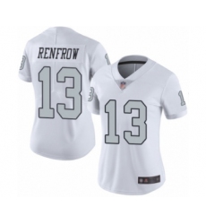 Women's Oakland Raiders #13 Hunter Renfrow Limited White Rush Vapor Untouchable Football Jersey