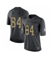 Youth New England Patriots #84 Benjamin Watson Limited Black 2016 Salute to Service Football Jersey