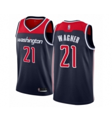 Youth Washington Wizards #21 Moritz Wagner Swingman Navy Blue Basketball Jersey Statement Edition