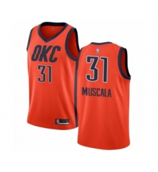 Men's Oklahoma City Thunder #31 Mike Muscala Orange Swingman Jersey - Earned Edition