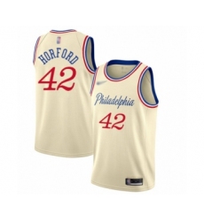 Women's Philadelphia 76ers #42 Al Horford Swingman Cream Basketball Jersey - 2019 20 City Edition