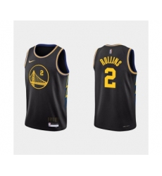 Men's Golden State Warriors #2 Ryan Rollins 2022 Black Stitched Basketball Jersey