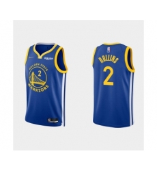 Mens Golden State Warriors #2 Ryan Rollins 2022 Royal Stitched Basketball Jersey