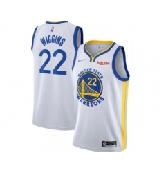 Men's Golden State Warriors #22 Andrew Wiggins 2022 White 75th Anniversary Stitched Jersey