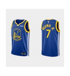 Mens Golden State Warriors #7 Patrick Baldwin Jr. 2022 Royal Stitched Basketball Jersey