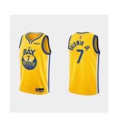 Men's Golden State Warriors #7 Patrick Baldwin Jr. 2022 Yellow Stitched Basketball Jersey