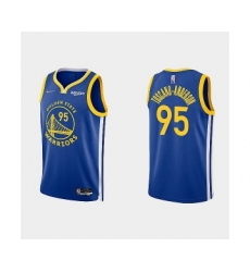 Mens Golden State Warriors #95 Juan Toscano-Anderson 2022 Royal Stitched Basketball Jersey