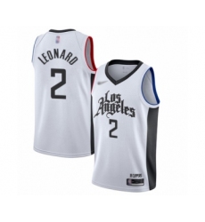 Women's Los Angeles Clippers #2 Kawhi Leonard Swingman White Basketball Jersey - 2019-20 City Edition