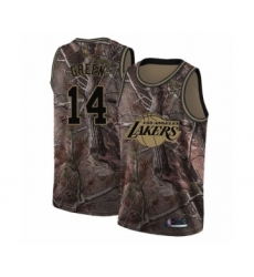 Women's Los Angeles Lakers #14 Danny Green Swingman Camo Realtree Collection Basketball Jersey