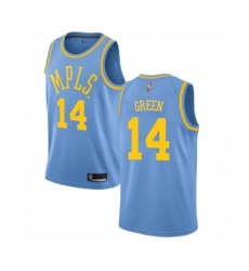 Youth Los Angeles Lakers #14 Danny Green Swingman Blue Hardwood Classics Basketball Jersey