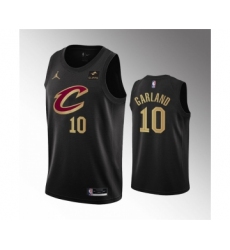 Men's Cleveland Cavaliers #10 Darius Garland Black Statement Edition Stitched Basketball Jersey