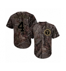 Youth Texas Rangers #4 Dak Prescott Authentic Camo Realtree Collection Flex Base Baseball Jersey