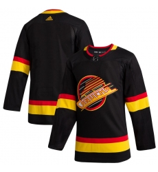 Men's Vancouver Canucks adidas Blank Black 2019/20 Flying Skate Authentic Jersey