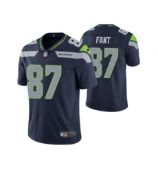Men's Seattle Seahawks #87 Noah Fant Navy Vapor Untouchable Limited Stitched Jersey