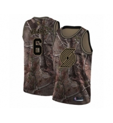 Men's Portland Trail Blazers #6 Jaylen Hoard Swingman Camo Realtree Collection Basketball Jersey