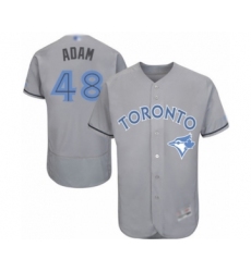 Men's Toronto Blue Jays #48 Jason Adam Authentic Gray 2016 Father's Day Fashion Flex Base Baseball Player Jersey