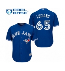 Youth Toronto Blue Jays #65 Elvis Luciano Authentic Blue Alternate Baseball Player Jersey
