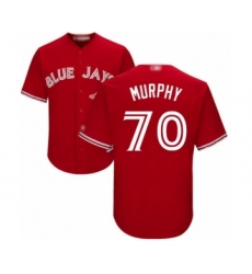 Youth Toronto Blue Jays #70 Patrick Murphy Authentic Scarlet Alternate Baseball Player Jersey