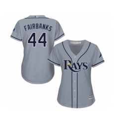 Women's Tampa Bay Rays #44 Peter Fairbanks Authentic Grey Road Cool Base Baseball Player Jersey