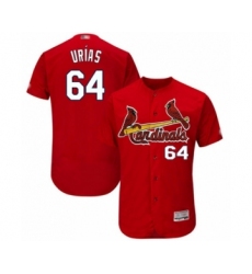 Men's St. Louis Cardinals #64 Ramon Urias Red Alternate Flex Base Authentic Collection Baseball Player Jersey