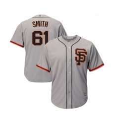 Youth San Francisco Giants #61 Burch Smith Authentic Grey Road 2 Cool Base Baseball Player Jersey