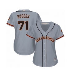 Women's San Francisco Giants #71 Tyler Rogers Authentic Grey Road Cool Base Baseball Player Jersey