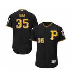Men's Pittsburgh Pirates #35 Keone Kela Black Alternate Flex Base Authentic Collection Baseball Player Jersey