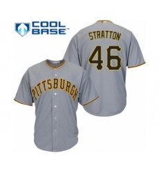 Youth Pittsburgh Pirates #46 Chris Stratton Authentic Grey Road Cool Base Baseball Player Jersey