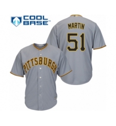 Youth Pittsburgh Pirates #51 Jason Martin Authentic Grey Road Cool Base Baseball Player Jersey