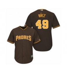 Youth San Diego Padres #49 Michel Baez Authentic Brown Alternate Cool Base Baseball Player Jersey