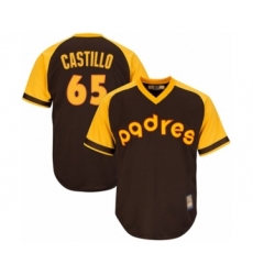 Youth San Diego Padres #65 Jose Castillo Authentic Brown Alternate Cooperstown Cool Base Baseball Player Jersey