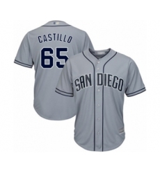 Youth San Diego Padres #65 Jose Castillo Authentic Grey Road Cool Base Baseball Player Jersey