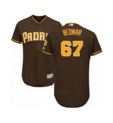 Men's San Diego Padres #67 David Bednar Brown Alternate Flex Base Authentic Collection Baseball Player Jersey